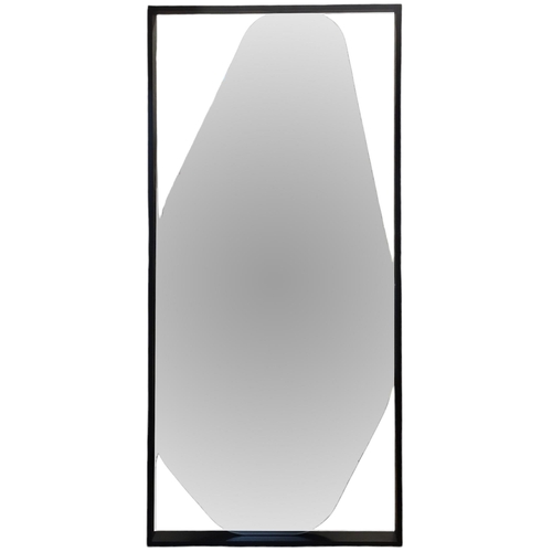 308 - IN THE MANNER OF LIGNE ROSET, A LARGE ‘BELIZE’ CURVED MIRROR
In black rectangular frame.
90cm x 180c... 