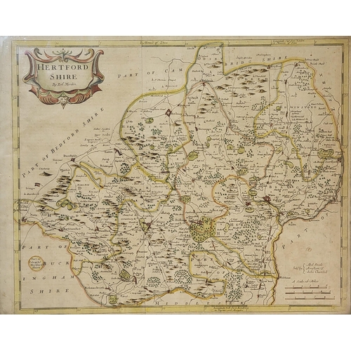 362 - AN 18TH CENTURY ROBERT MODERN HAND COLOURED COPPER ENGRAVING MAP OF HEREFORDSHIRE
Sold by Abel Swale... 