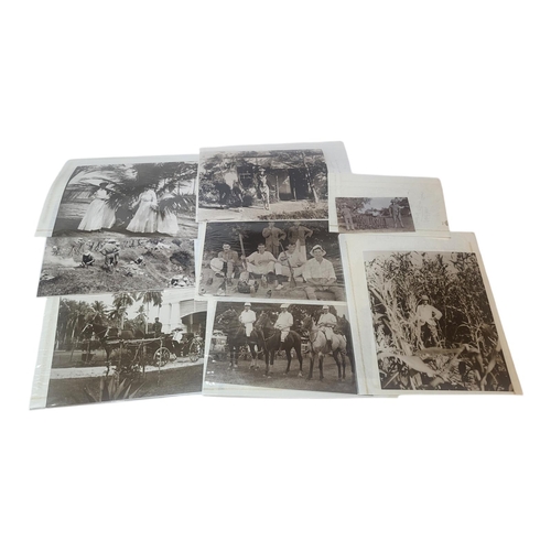 43 - COLONIAL INDIA INTEREST, A COLLECTION OF OVER THIRTY BLACK AND WHITE PHOTOGRAPHS/PHOTOCOPIES 
Depict... 