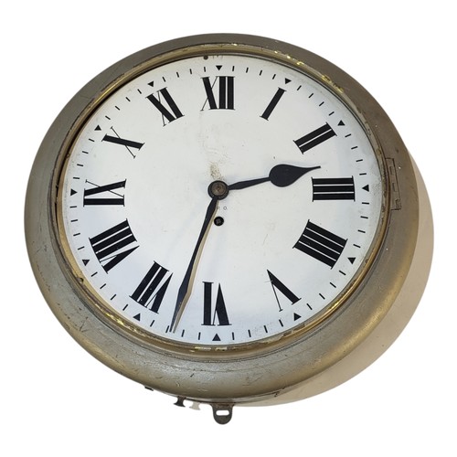 447 - AN EARLY 20TH CENTURY ‘POST OFFICE’ FUSEE WALL CLOCK
Circular dial marked ‘GPO’, painted case.
(appr... 