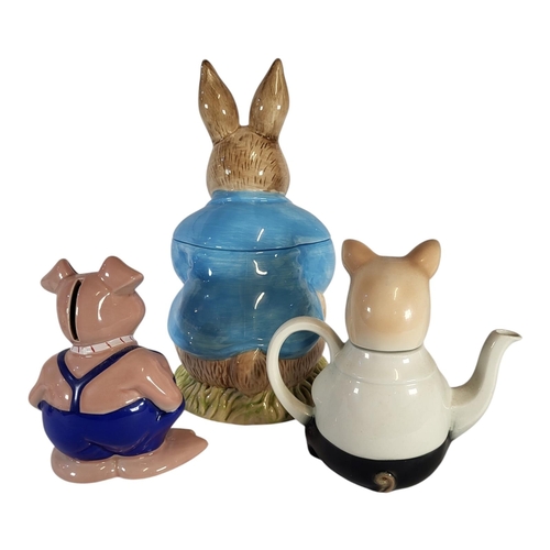 145 - WADE OF ENGLAND, A COMPLETE SET OF SIX NOVELTY CHILDREN'S NATWEST PIGGY BANKS, 1983 - 1988
All with ... 