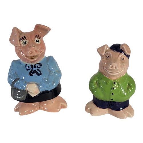 145 - WADE OF ENGLAND, A COMPLETE SET OF SIX NOVELTY CHILDREN'S NATWEST PIGGY BANKS, 1983 - 1988
All with ... 