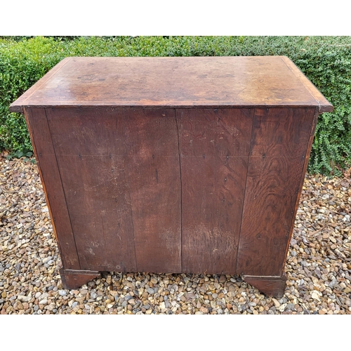 305 - AN 18TH CENTURY BURR WALNUT KNEEHOLE DESK
With an arrangement of seven drawers and central cupboard,... 