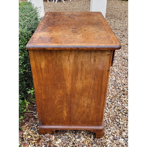 305 - AN 18TH CENTURY BURR WALNUT KNEEHOLE DESK
With an arrangement of seven drawers and central cupboard,... 