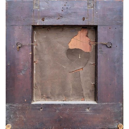 307 - A 19TH CENTURY DUTCH WALNUT AND FLORAL MARQUETRY INLAID MIRROR
The deep cushion frame surrounding a ... 