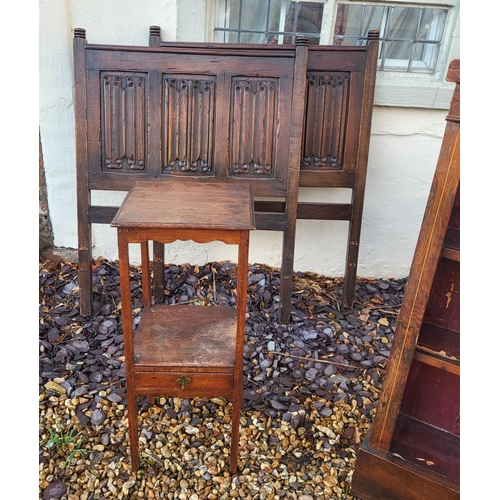 317 - A LATE VICTORIAN ADAMS REVIVAL WALNUT AND MARQUETRY INLAID OPEN BOOKCASE
Decorated with urn and swag... 