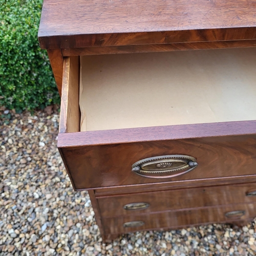 327 - A LATE VICTORIAN MAHOGANY PEDESTAL CHEST OF SIX DRAWERS
Fitted with brass handles, on bracket feet.
... 