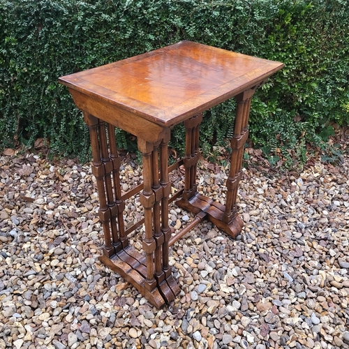 332 - AN EDWARDIAN MAHOGANY FOLDING THREE TIER CAKE STAND
Along with a Victorian mahogany occasional table... 