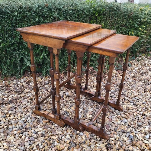 332 - AN EDWARDIAN MAHOGANY FOLDING THREE TIER CAKE STAND
Along with a Victorian mahogany occasional table... 