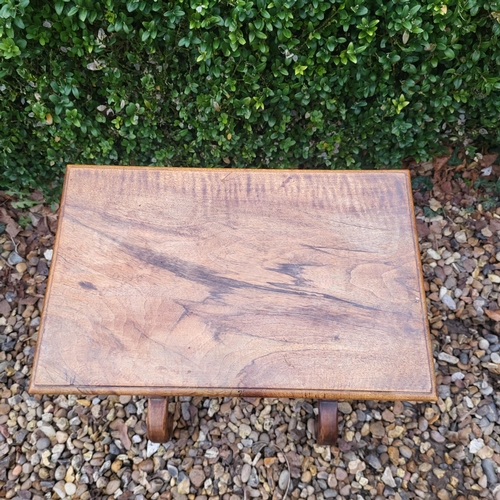 332 - AN EDWARDIAN MAHOGANY FOLDING THREE TIER CAKE STAND
Along with a Victorian mahogany occasional table... 