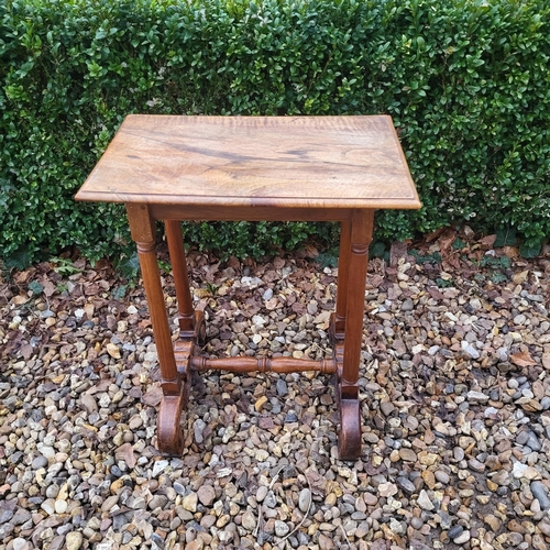 332 - AN EDWARDIAN MAHOGANY FOLDING THREE TIER CAKE STAND
Along with a Victorian mahogany occasional table... 