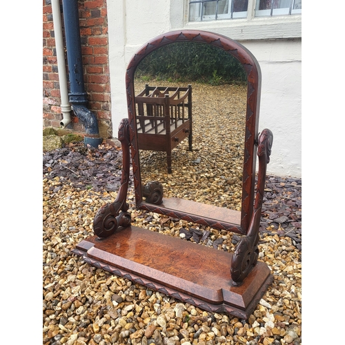 348 - A VICTORIAN MAHOGANY FOUR SECTION CANTERBURY
With single drawer, on ring turned legs, along with a m... 