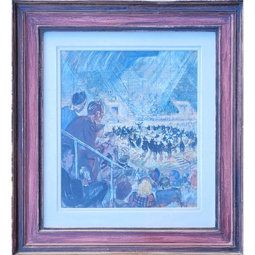 24 - 20TH CENTURY BRITISH SCHOOL GOUACHE ON PAPER
Music Festival, 1948, Harringay, signed indistinctly, f... 