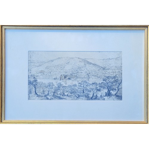 26 - BREUGHEL, PRINT
Continental landscape, signed 'LL'.
(16cm x 27cm (6¼