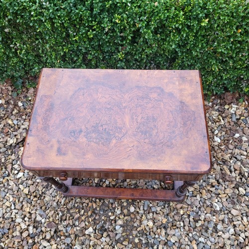 314 - A VICTORIAN WALNUT SIDE TABLE
With single drawer on turned legs along with a mahogany dish top occas... 