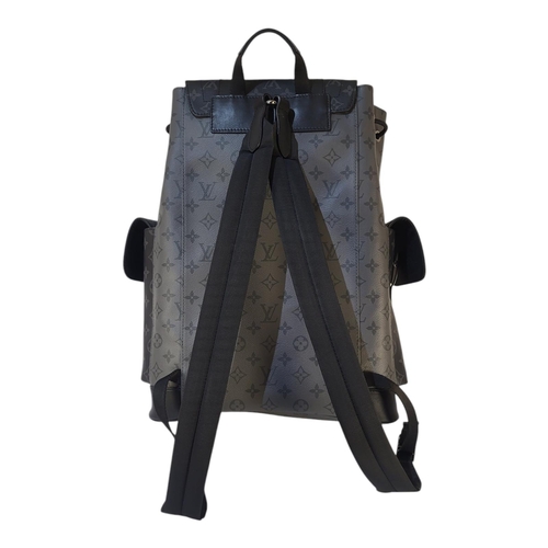 192 - LOUIS VUITTON, A CHRISTOPHER MM GREY BACKPACK
Black and grey leather with LV monogram, having monogr... 