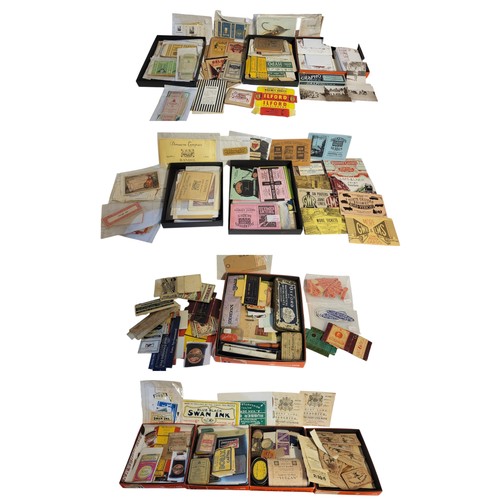 122 - A COLLECTION OF VINTAGE TOBACCO EPHEMERA
To include empty cigarette packets ‘Craven A ‘and ‘ABC Ciga... 