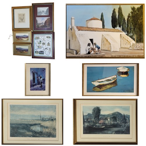 39A - A COLLECTION OF 20TH CENTURY PRINTS
To include landscape views, still life after Ben Nicholson, toge... 