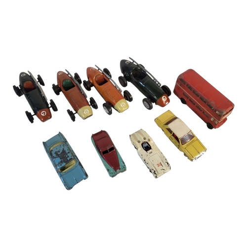 108 - A COLLECTION OF VINTAGE DIE CAST AND SCALEXTRIC MODEL VEHICLES
Comprising Spot on Vauxhall Cresta, D... 