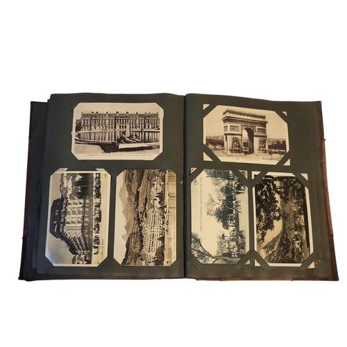 195 - TWO EDWARDIAN POSTCARD ALBUMS
An album containing topographical views of Oxfordshire to include Chin... 