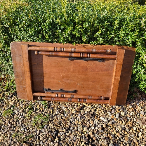 352 - A LATE VICTORIAN OAK MILKING STOOL
Along with an Elizabethan style oak stool with woven leather seat... 