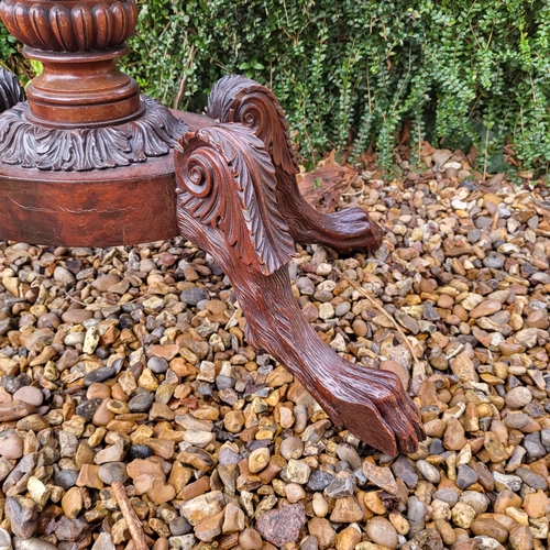 359 - A REGENCY PERIOD MAHOGANY FOOD OVER TEA/DINING TABLE
The canted corner fold over top, supported on t... 