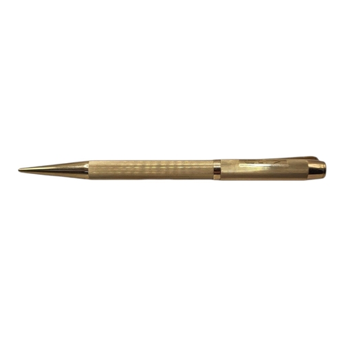 71 - YARD O’LED, A VINTAGE 9CT GOLD PROPELLING PENCIL
Having fine textured finish with monogram initials,... 