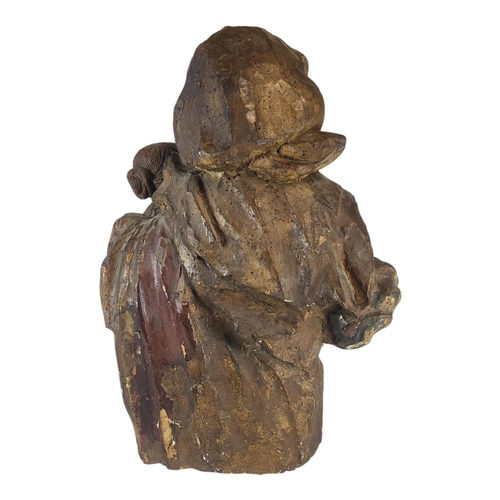 234 - A FINE LATE MEDIEVAL FLEMISH OR GERMAN ECCLESIASTICAL CARVED OAK AND POLYCHROME PAINTED FIGURAL GROU... 