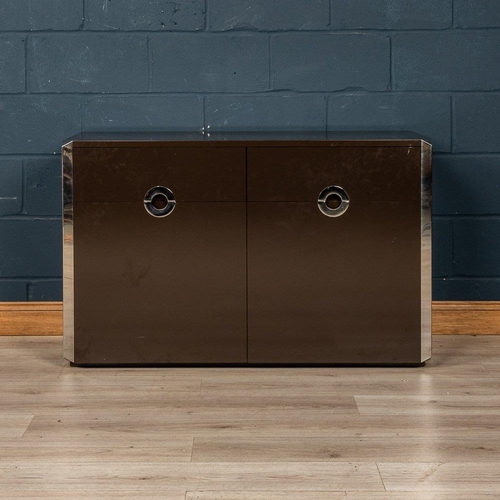 783 - A TWO-DOOR SIDEBOARD BY WILLY RIZZO FOR MARIO SABOT, ITALY, 1970S.
Dimensions: 76cm high, 120cm wide... 