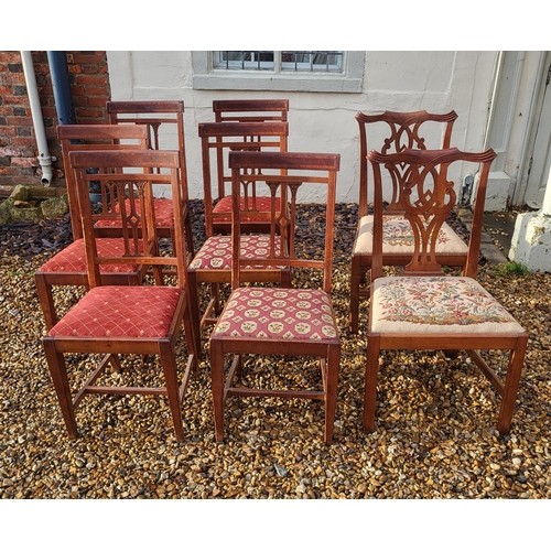 377 - A GEORGIAN SOLID MAHOGANY DROP LEAF DINING TABLE
Raised on turned legs with pad feet, complete with ... 