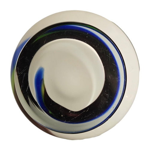 275 - SIA COLLECTION,A LARGE VINTAGE SWEDISH ART GLASS VASE
Having a flared neck and coloured glass swirls... 
