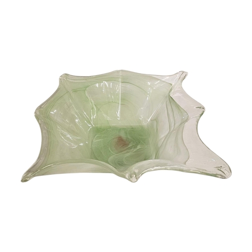 300 - A MID CENTURY ITALIAN ART GLASS STAR STATEMENT BOWL
four point tapering star form,together with a la... 