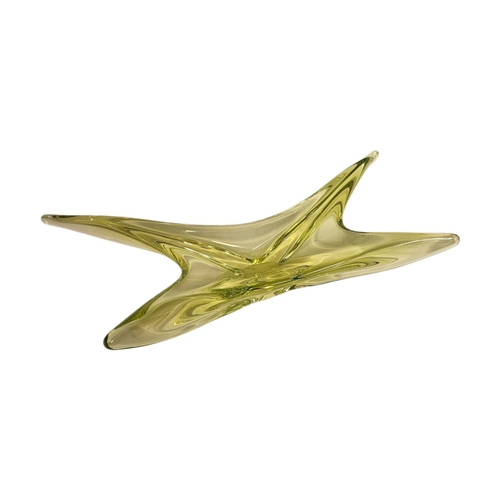 300 - A MID CENTURY ITALIAN ART GLASS STAR STATEMENT BOWL
four point tapering star form,together with a la... 