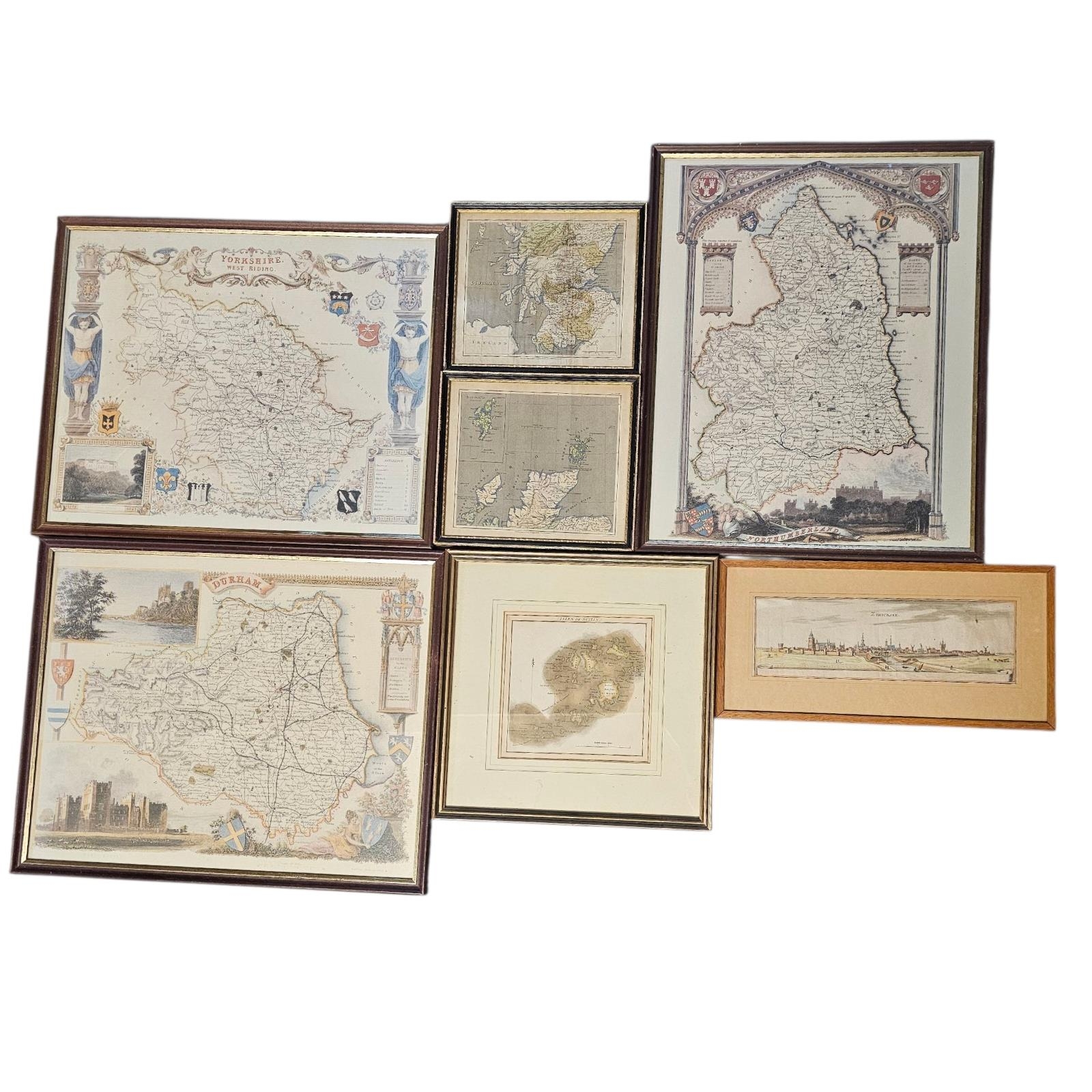 A COLLECTION OF 18TH CENTURY AND LATER MAP ENGRAVINGS Titled ‘Ziricksee ...