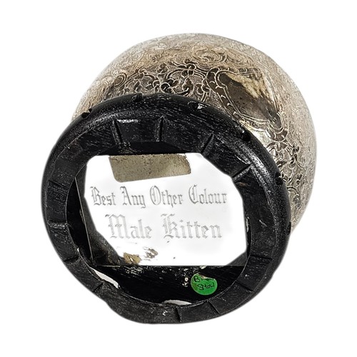 17A - AN EARLY 20TH CENTURY BURMESE SILVER BUDDHIST SINGING BOWL
Having fine engraved decoration, on hardw... 