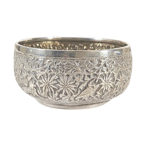 28A - AN EARLY 20TH CENTURY INDIAN SILVER SUGAR BASIN
Fine engraving of a continuous landscape with elepha... 