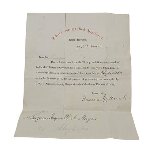 117A - A COLLECTION OF VICTORIAN SILVER BRITISH MILITARY WAR MEDALS
Comprising a large silver Imperial Asse... 