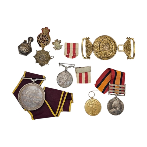 117A - A COLLECTION OF VICTORIAN SILVER BRITISH MILITARY WAR MEDALS
Comprising a large silver Imperial Asse... 