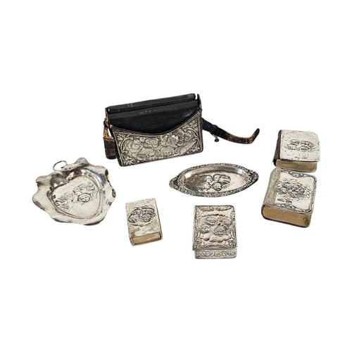 95 - A COLLECTION OF EARLY 20TH CENTURY SILVER CLAD ‘REYNOLDS ANGELS’ PRAYER BOOKS
To include hymn and Ne... 