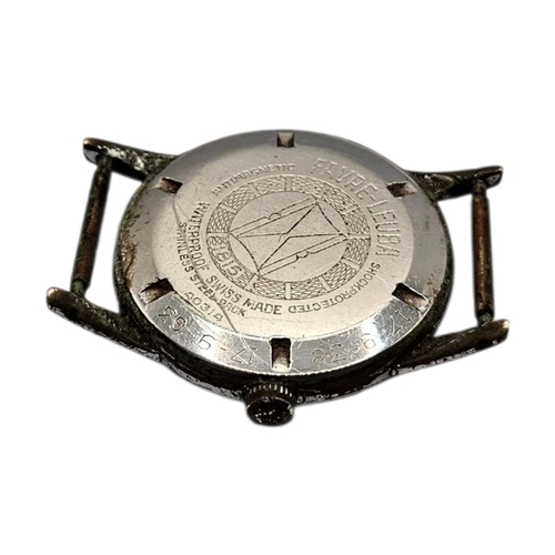 146 - FAVRE LEUBA, A VINTAGE CHROME PLATED GENTS WRISTWATCH
Having Arabic number markings.
(approx 3.2cm)
... 