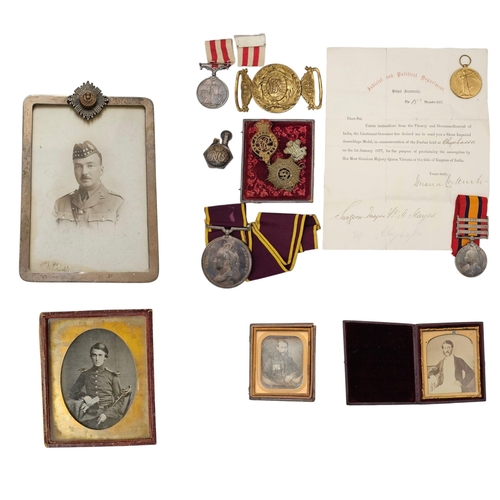 117A - A COLLECTION OF VICTORIAN SILVER BRITISH MILITARY WAR MEDALS
Comprising a large silver Imperial Asse... 