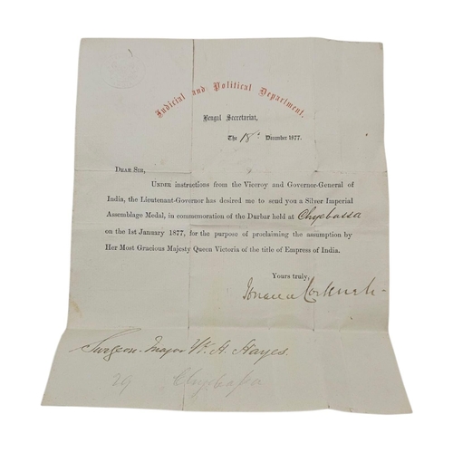 117A - A COLLECTION OF VICTORIAN SILVER BRITISH MILITARY WAR MEDALS
Comprising a large silver Imperial Asse... 