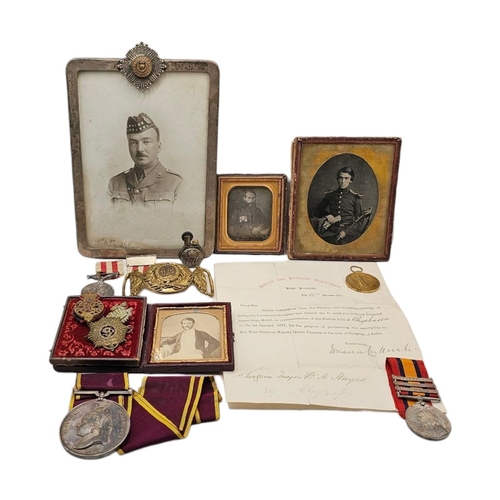 117A - A COLLECTION OF VICTORIAN SILVER BRITISH MILITARY WAR MEDALS
Comprising a large silver Imperial Asse... 