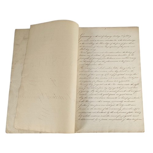 119 - A RARE EARLY 19TH CENTURY HAND WRITTEN AND ILLUSTRATED MILITARY MANUSCRIPT
Titled ‘A System of Pract... 