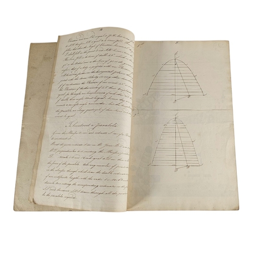 119 - A RARE EARLY 19TH CENTURY HAND WRITTEN AND ILLUSTRATED MILITARY MANUSCRIPT
Titled ‘A System of Pract... 