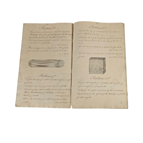 119 - A RARE EARLY 19TH CENTURY HAND WRITTEN AND ILLUSTRATED MILITARY MANUSCRIPT
Titled ‘A System of Pract... 