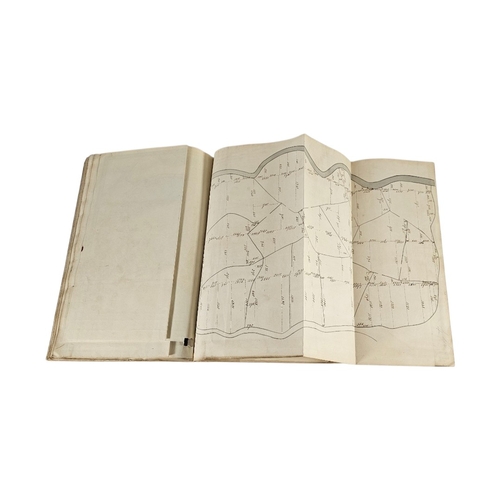 120 - AN EARLY 19TH CENTURY HAND WRITTEN AND ILLUSTRATED SURVEYING MANUSCRIPT
Titled ‘A system of Land Sur... 