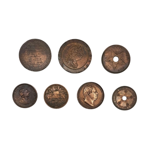 153 - AN 18TH CENTURY FRENCH REVOLUTION BRONZE MEDALLION, DATED 1792 
With embossed Military scene and mar... 