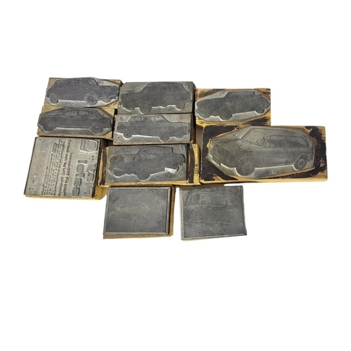 177 - A COLLECTION OF TEN MID-20TH CENTURY BRITISH MOTOR CORPORATION STEEL PRINTING BLOCKS
Depicting image... 