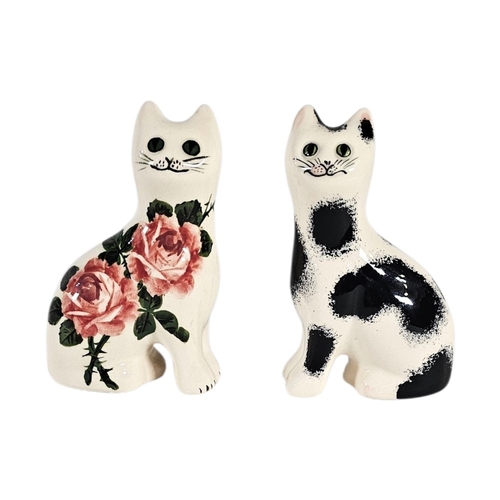 241 - A PAIR OF MID CENTURY STUDIO POTTERY CATS
Modelled by G. Hill Pottery, Wemys, one signed Ester Weeks... 